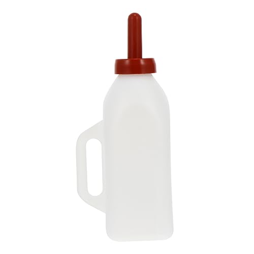 Supvox 2L Aufzuchtmilchflasche Für ämmer Robuste Kunststoffflasche Mit Gummisauger Für Die Tiernahrung Ideal Für Jungtiere Und Haustiere Fütterungsflasche Für ämmer Und Junge von Supvox