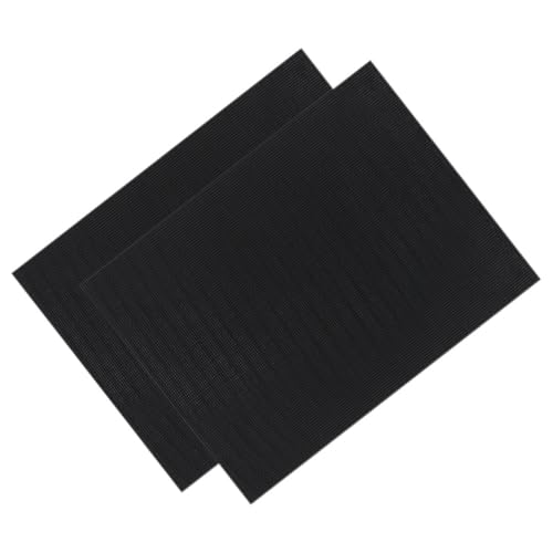 Supvox 2Pcs Fischtankschockpolsterschwamm Selbstniveau Für Aquarium Fischfilet Matte Flexible Gummi Backer Pad Aquarium Matte Aquariumzubehör Aquarium Level Mattenschaum Schwarz von Supvox