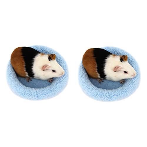 Supvox 2St Hamsterkissen meerschweinchen Bett Hamster Winter warmes Nest Futter für Meerschweinchen hamsterbett Hamster Bed Hamstermatte Hamster Pad runden warme Unterlage Matratze von Supvox