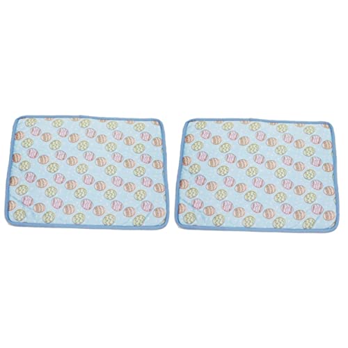 Supvox 2St Haustier kühles Bett Zwingermatten für Hunde Eisseide-Material japanische Eisfläche Cooles Eispad Cooling Blanket kühlungsdecke Haustier kühle Unterlage Sommer Haustier zwinger von Supvox