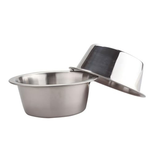 Supvox 2-teiliges Futternapf-Set für Haustiere Edelstahl Doppel-futternapf für Hunde für Trockenfutter Leckereien Wasser Futternapf 39 X 17 5 X 9 cm von Supvox