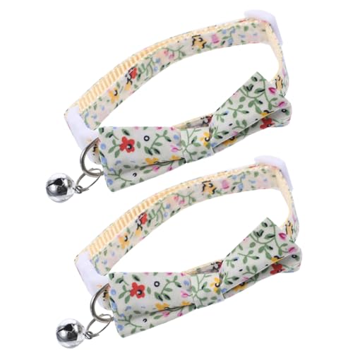 Supvox 2St Katzenhalsband tierische bescherung pet Supplies Tierhalsband Welpenhalsband Katzenversorgung schönes Kätzchenhalsband Haustier Zubehör kleine Sonnenblume schmücken x3 Krawatte von Supvox