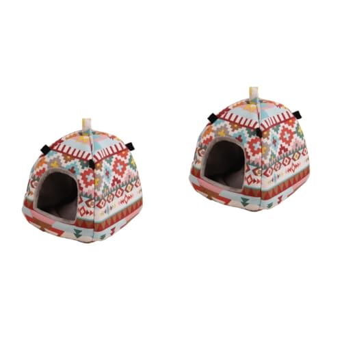Supvox 2stücke Hamsterbett Hängematte Für Winter Beheizbares Nest Für Hamster Chinchillas Und Igel Zufälligem Muster Geeignet Für Käfige Und Langlebig Und Supvox 2stücke Hamsterbett Hängematte Für Winter Beheizbares Nest Für Hamster Chinchillas Und Igel Zufälligem Muster Geeignet Für Käfige Und Langlebig Und von Supvox