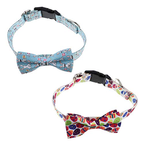 Supvox Ostern Hundehalsband Fliege Katzenhalsband Schleife Dekoratives Haustierzubehör Bequemes Und Verstellbares 2-teiliges Set von Supvox