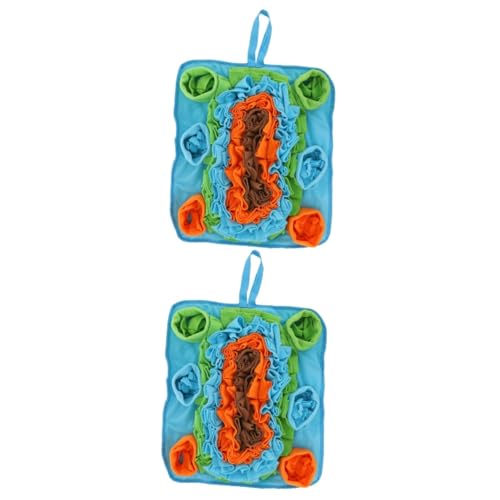 Supvox 2St Pet Sniffing Pad Schnüffelkissen für Haustiere Kuscheltiere zum Kauen Interactive Dog Toys hundeschnüffelt Teppich Spielzeuge Welpe Spielzeug zum Füttern von Hunden Hundespiele von Supvox