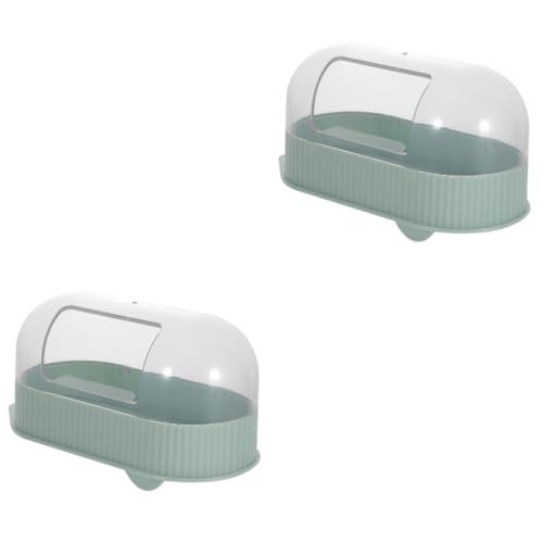 Supvox 2St Sandbecken Igel-Chinchilla-Toilette Chinchilla-Toilette zum Duschen klare hamsterbadewanne Hamster klo Hamster sandbad Igel-Hamster-Badezimmer Igel-Chinchilla-Badezimmer Abs von Supvox