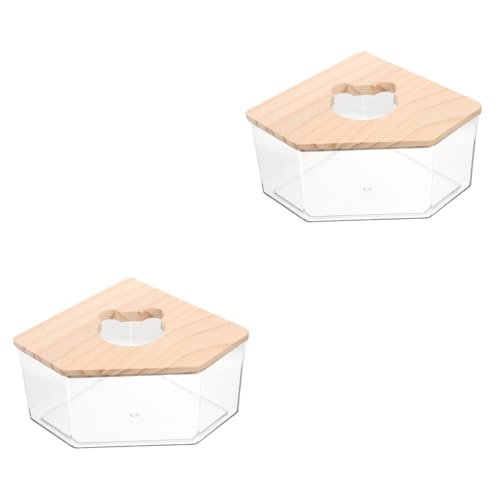 Supvox 2st Badezimmer Für Hamster Sandbecken Für Meerschweinchen Kleintierbedarf Hamster Badesand Chinchilla-badewanne Klare Wanne Guinea-badewanne Chinchilla-Sand-badewanne Acryl von Supvox