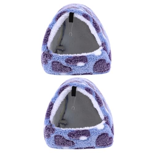 Supvox 2st Hängematte Für Hamster Hängende Winterhängematte Winterhängebett Für Hamster Meerschweinchen-hängematte Haustier-hängemattenbett Zubehör Eichhörnchen Flanell Baumwolle von Supvox