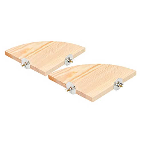 Supvox Tragbare Papagei Ara Vogel Spielen Stehen Natürliche Holz Vogel Plattform 2pcs Papagei Käfig Barsch von Supvox