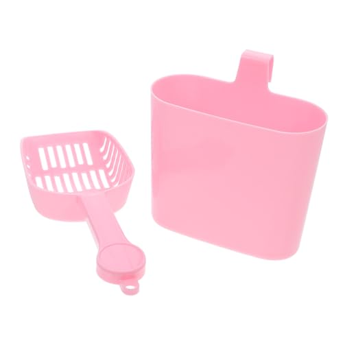 Supvox 2st Katzenstreu-Schaufel-Set Abfallschaufel Mit Halter Streuschaufel Für Katzen Katzenschaufel Pooper Scooper Katze Katzenkot Katzenstreu Fangmatte Hundekotschaufel Abs Rosa von Supvox