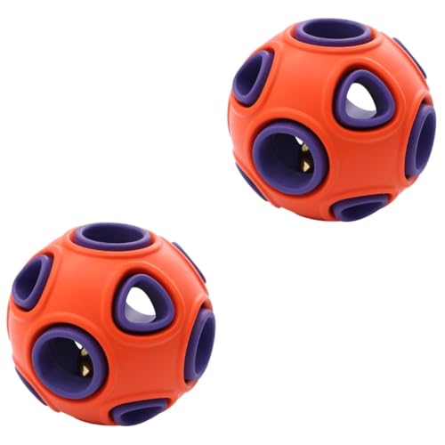 Supvox 2St auslaufender Futterball Leck Lebensmittel Spielball Leckerli-Spielzeug für Hunde Hunde-intelligenzspielzeug hundeintelligenz Spielzeug Spielzeuge Ballspielzeug für Hunde singen von Supvox