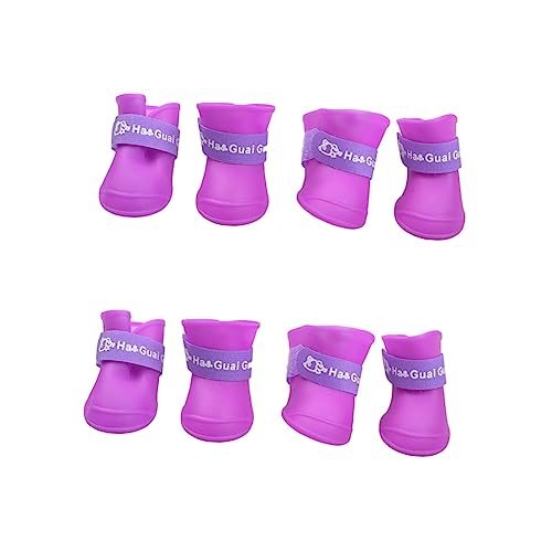 Supvox 2st Regenstiefel Für Hunde Schneeschuhe Für Hunde Winterschuhe Für Hunde Regenstiefel Für Welpen Gummi Regenstiefel Für Haustiere Schneestiefel Für Hunde Der Hund Haustierschuhe von Supvox