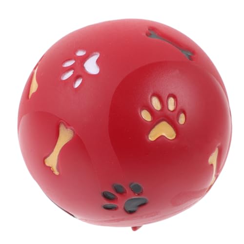 Supvox 2St Trainingsmaterial Plüschtiere Abgabe von Leckerchen für Hunde Hundebälle Interactive Dog Toys Dog chew Toy Spielzeug Rätsel kauen Hundefutter Haustierzubehör Spender Puzzle rot von Supvox