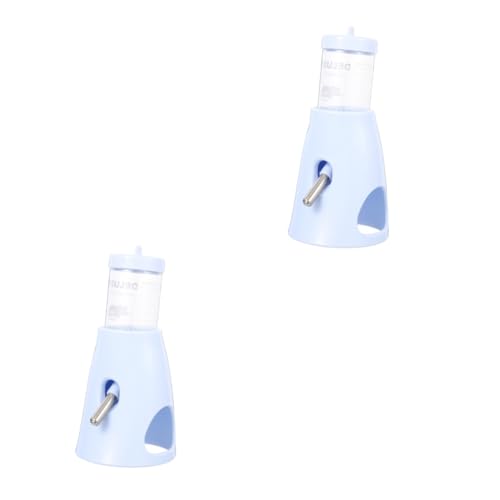 Supvox 2st Wasserflasche Für Hamster Hamsterwasser Lebensmittelbehälter Maschine Kleintierwasser Hamster-wasserflasche Stehende Chinchillaflasche Haustierzubehör Essen Tränke Pp Sky-Blue von Supvox