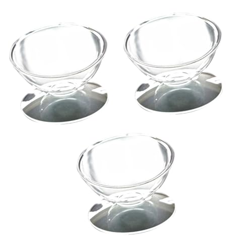 Supvox 3 STK Hochtransparente Universalschüssel erhöhte Wasserschüssel für Katzen Haustiernapf Acryl pet Water Bowl pet Supplies hundefutternapf Schrägfutternapf für Haustiere Nacken von Supvox