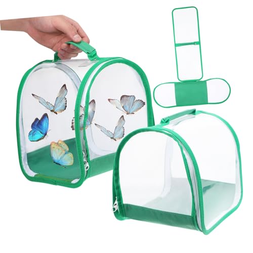 Supvox 3 STK Schmetterlingskäfig Lebensraum Schmetterlingsnetzkäfig insektenhäuser Butterfly Habitat Lebensraum-Kit für Schmetterlinge Schmetterlingshaus für Raupen 600d-Polyester von Supvox