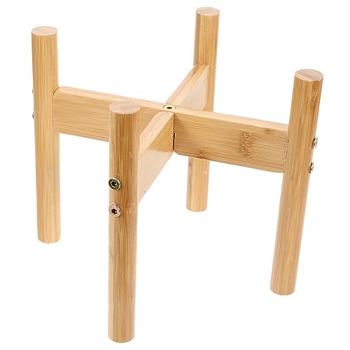 Supvox 3 Sätze Halter Für Hundenapf Welpe Pflanzenhalter Aus Holz Hundefutterständer Topfpflanzenständer Sukkulententopf Pflanzenständer Drinnen Holzhalterung Lebensmittel Vitrine Bambus von Supvox