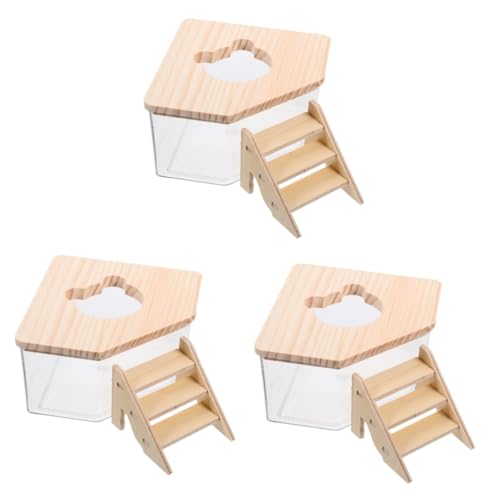 Supvox 3 Sets Hamster Badewanne Sandkasten Hamster Toilette Kleine Badewanne Rattenversteck Kleiner Chinchilla Staubbadbehälter Hamster Sandkasten Rennmaus Badezimmer Hamster von Supvox