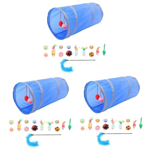 Supvox 3 Sets Katze Interaktive Spielzeug Kätzchen Teaser Spielzeug Helle Farben Katze Sinne Sicher Unterhaltsam von Supvox