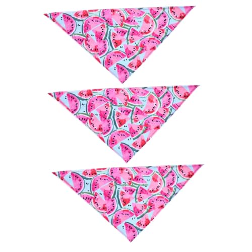 Supvox 3 Stück Haustier Lätzchen Haustier Kopftuch Hunde Halstuch Hundehalsband Haustier Speichelhalsband Hunde Dreieckstuch Hundeschleife Bandana Hund Sommer Bandana Hunde von Supvox