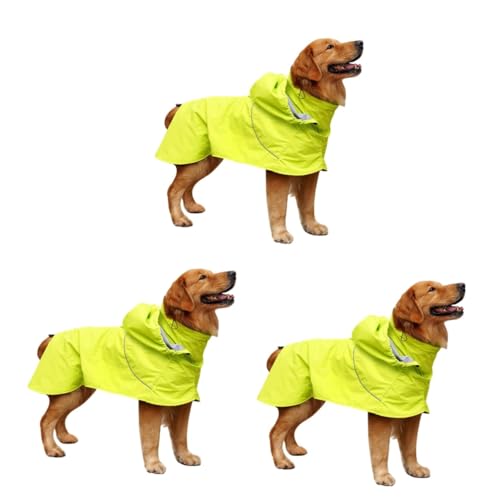 Supvox 3 Stück Haustier Regenmantel Hunde Regenmantel Haustier Regenkleidung Haustier Regenjacke Hunde Regen Slicker Nylon Hunde Regen von Supvox