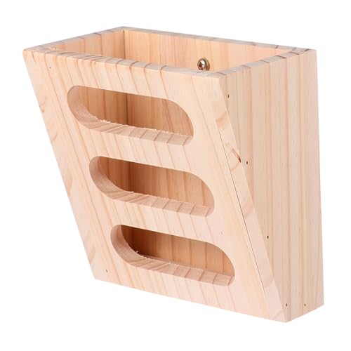 Supvox 3 Stück Kaninchen Holz Grasständer Holz Futterstation Für Kaninchen Kaninchen Futterstation Kaninchenfutter Grashalter Für Meerschweinchen Futterkrippe Holzkrippe von Supvox