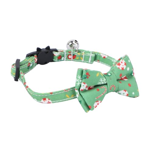 Supvox 3 Stück Weihnachts Katzenhalsband Verstellbares Katzenhalsband Weihnachts Haustierhalsband Katzen Halskette Glockenhalsband Für Haustier Verstellbares Haustierhalsband von Supvox