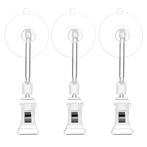 Supvox 3St Aquarium-Saugnapfklemme Aquarium Saugnapf Aquarium Schlauchhalter Saugnapf Stabilisator Saugnapf Clips Saugnäpfe, Aquarium-Clips Saugnäpfe für Aquarienschläuche p.s Transparent von Supvox