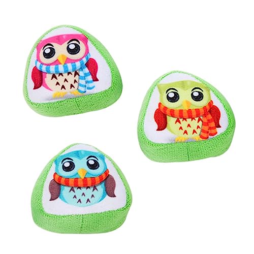 Supvox 3St Eule Spielzeug Plüschreisspielzeug Kätzchen Spielzeug Kätzchenspielzeug interaktives Spielzeug Interactive Toys Soft Toy Katze katzenminze Molar Spielzeug Katze Molar Spielzeug von Supvox