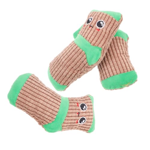 Supvox Stimmgebendes Hundesocken-Spielzeug-Set 3-teilig Quietschsocken für Welpen Zur Unterhaltung und Bewegung des Hundes von Supvox