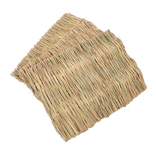 Supvox 3er-Pack Grasmatte - Einstreumatte Für Hasen Strohmatte Für Haustiere Strohgewebte Matte Für Meerschweinchen Hamster Hasen Leicht Zu Reinigen & Supvox 3er-Pack Grasmatte - Einstreumatte Für Hasen Strohmatte Für Haustiere Strohgewebte Matte Für Meerschweinchen Hamster Hasen Leicht Zu Reinigen & von Supvox