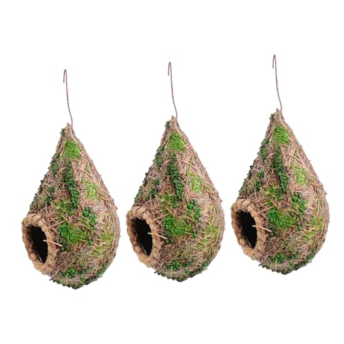 Supvox Natürliche Stroh Simulation Vogel Nest 3pcs Komfortable Und Warme Sittich Nest Box Decor Supvox Natürliche Stroh Simulation Vogel Nest 3pcs Komfortable Und Warme Sittich Nest Box Decor von Supvox