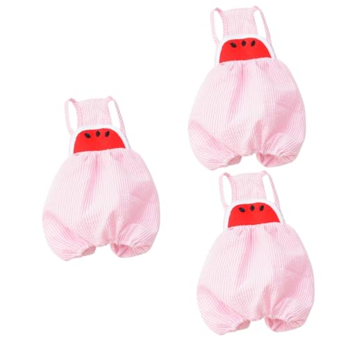 Supvox 3St Wassermelonenkleidung für Haustiere Pyjamas para Hundegeschirr mit Griff Trageschlaufe für kleine Hunde Welpengeschirr Party-Hundehose Tragetuch-Kostü für Haustiere Rosa von Supvox