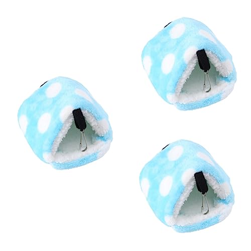 Supvox 3stücke Winter Fleece Hamster-hängematte Warmes Bed House Für Nagetiere Tierhöhle Für Hamster Chinchillas Und Meerschweinchen Blau Mit Großen Punkten Supvox 3stücke Winter Fleece Hamster-hängematte Warmes Bed House Für Nagetiere Tierhöhle Für Hamster Chinchillas Und Meerschweinchen Blau Mit Großen Punkten von Supvox