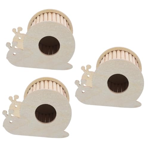 Supvox 3St Hamsternest Kletterspielzeug für Hamster Chinchillahaus aus Holz Hamster brücke Hamster Spielzeug Spielset aus Holz Haustier Kletterleiter Spielzeug Versteck aus Hamsterholz von Supvox