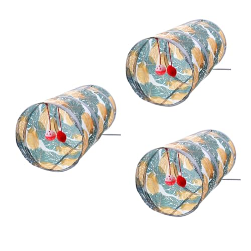 Supvox 3St Haustier-Tunnel Katzenspielzeug Kaninchenspielzeug für Hasen Interactive cat Toy katzentunnel Sportdekor Kaninchenzubehör Kätzchen-Tunnelspielzeug Katzenzubehör Katzenminze von Supvox