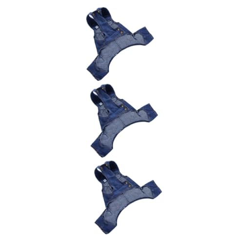 Supvox 3st Jeanskleidung Für Hunde Kleidung Für Kleine Hunde Welpenkleidung Hundehose Kleine Hundekleidung Haustier-Weste-Jeans Denim-hundewesten Haustier-Hund- von Supvox