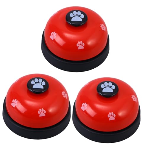 Supvox 3st Welpentrainingsglocken Welpenbedarf Glocke Für Agility-trainingsgeräte Für Hunde Spielzeuge Hundetrainingsglocken Spielzeug Für Haustiere Hund Türklingel Die Klingel Singen von Supvox