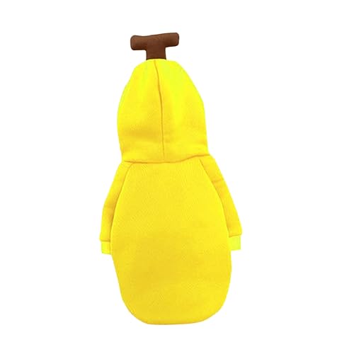 Supvox 4 Stück Haustier-Pullover Overalls für Hunde Haustier-Obst-Outfit Katze warme Kleidung Hundebekleidung tierkostüme hundemantel Hundezubehör Kleidung für Obsthunde Polyester Yellow von Supvox