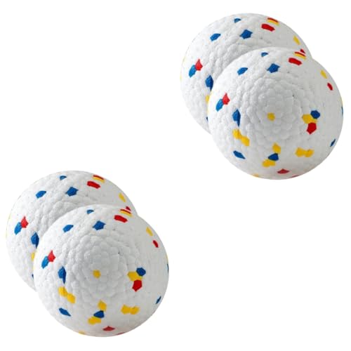 Supvox 4 Stück Hüpfender Ball schmeiß es Eier Hundebälle interaktives Spielzeug Stress Balls Hüpfball Spielzeuge Hund kleine Bälle Welpenball Hündchen Hundeball Hundebedarf e-TPU-Material von Supvox