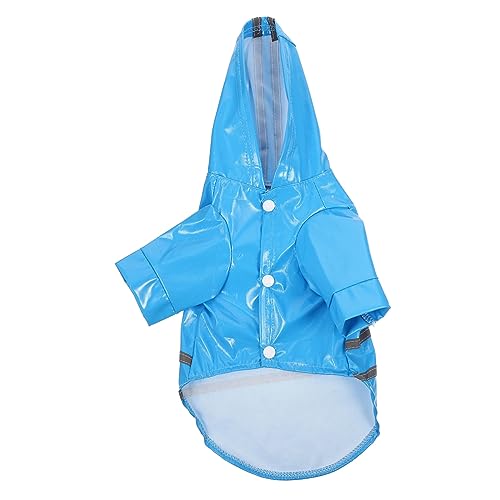 Supvox 4 Stück Hund Regenmantel Welpen Mäntel Regenstiefel für kleine Hunde Oversize-Mantel Hunde-regencape hunderegencape Poncho Regenjacke Regenmantel für Hund Welpenkleidung Blue von Supvox