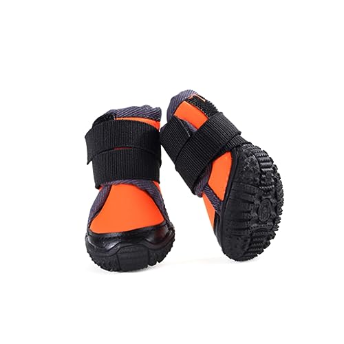 Supvox 4 Stück Haustierschuhe Trekkingschuhe Heimtierbedarf Outdoor-Schuhe Protect schutzzelt Outdoor-Schuhe für Hunde Hundeschuhe mittlere und große Hunde Warme Schuhe Haustierzubehör von Supvox