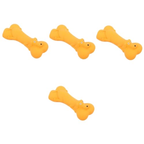 Supvox 4 Stück Hund sprechendes Spielzeug Cartoon-Hundespielzeug quietschende spielzeuge für welpen Interactive Dog Toys Hunde spielsachen Hundespielzeug quietscht Hundespielzeug klein von Supvox