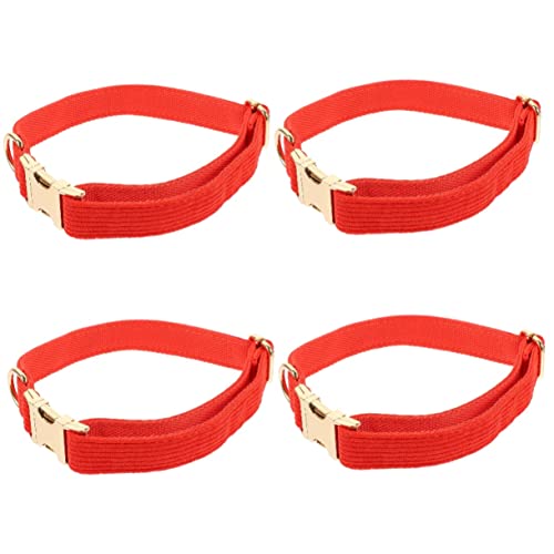 Supvox 4 Stück Hundehalsband Verstellbar Haustierhalsband Haustierhalsband Outdoor Dekoration Haustierhalsband Halskette Verstellbares Haustierzubehör Haustierhalsband Für von Supvox