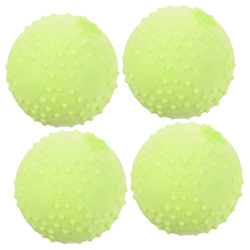 Supvox 4 Stück Hundespielzeugball Interactive Dog Toys interaktiver hundeball Hundebälle kaubälle für Hunde Schleifball für Hunde Haustier Trainingsball Gummiball Spielzeug werfen von Supvox