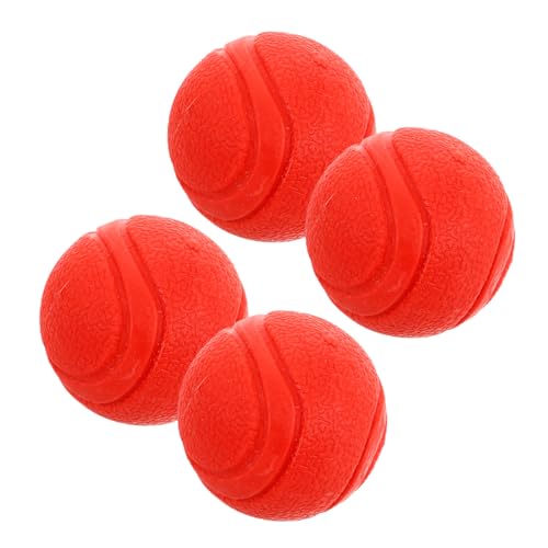 Supvox 4 Stück Interaktiver Haustierball, 5 cm, Kauspielzeug Für Hunde, Gummiball, Zahnspielzeug Für Hunde, Backenzahnspielzeug, Apportierball Für Kleine Und Mittelgroße Hunde von Supvox