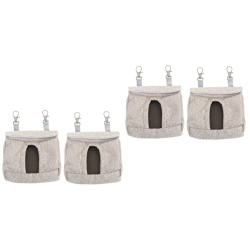 Supvox 4 Stück Kleidersack Futterstelle Für Kaninchen Feeder Für Kaninchen Hasen-hängefütter Meerschweinchenhalter Guinea-Tasche Futterbeutel Für Hasen Kaninchenfutter Stoff Coffee von Supvox