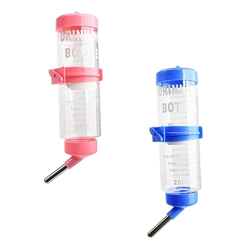 Supvox 4 Stück Kleine Haustier Trinkbrunnen Haustierkäfig Wasserflasche Kleine Haustierkäfig Trinkflasche Kaninchenkäfig Trinkflasche Kaninchen Hängende Wasserflasche Kaninchen von Supvox