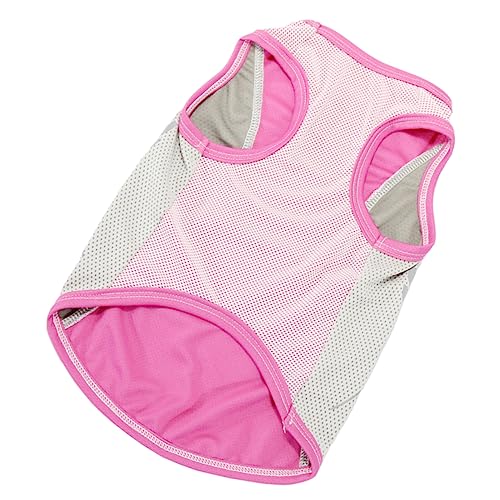 Supvox 4 Stück Kühlweste Für Haustiere Sommerbecken Sommer-Outfit Ärmellose Weste Für Haustiere Kleiner Hund Regenmantel Kleider Trendig Outdoor- Hundekleidung Rosa Polyester Kalt von Supvox