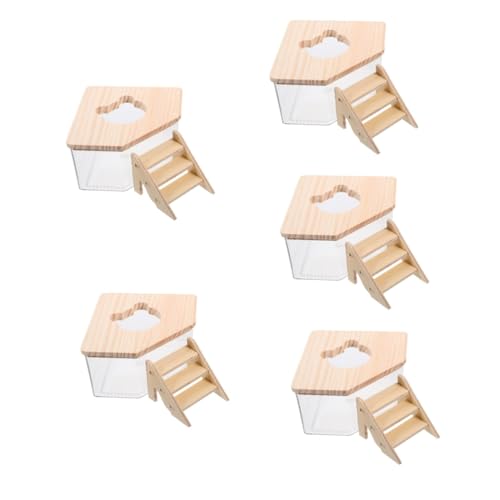 Supvox 5 Sets Hamsterbad Sandkasten Hamster Sandbecken Rennmaus Toilette Hamster Sandbadewanne Rennmaus Sandbadewanne Rennmaus Badezimmer Hamster Badezimmer Hamster Staubbadbehälter von Supvox